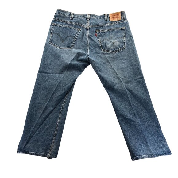 Levis Mens 505 Mens Jeans Size 38x32 Hemmed to 38x26 Straight - Picture 2 of 16